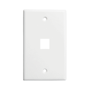 Tapa Plástica Venlogic EP-F100 Face Plate 1 Puerto Blanca