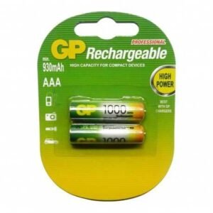 Pilas AAA Recargables (1000mAh, GP100AAAHC-2LA2)