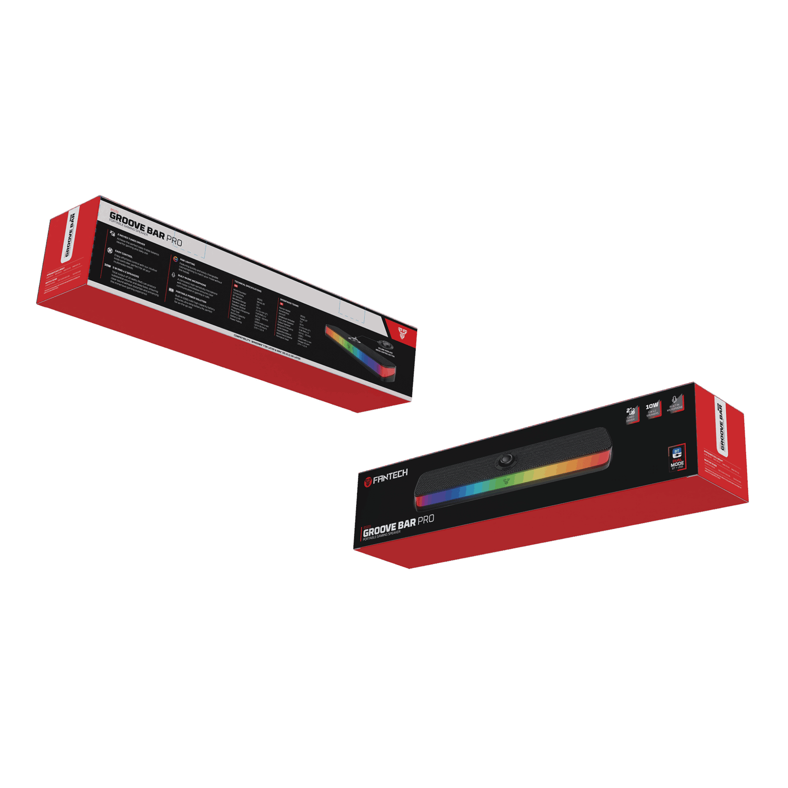 Fantech BS151 Groove Bar Pro Bluetooth USB-C 10W RGB – Bocina Gamer - Imagen 2