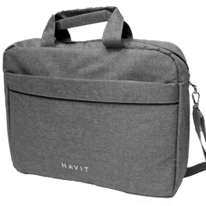 Bulto para Laptop Havit H0041 Tipo Maletín 15.6” Gris con Puerto USB