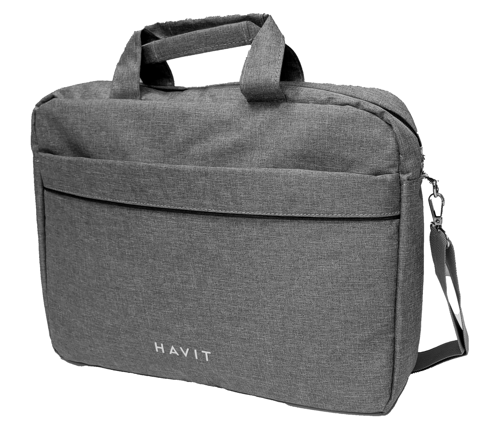Bulto para Laptop Havit H0041 Tipo Maletín 15.6” Gris con Puerto USB - Imagen 3