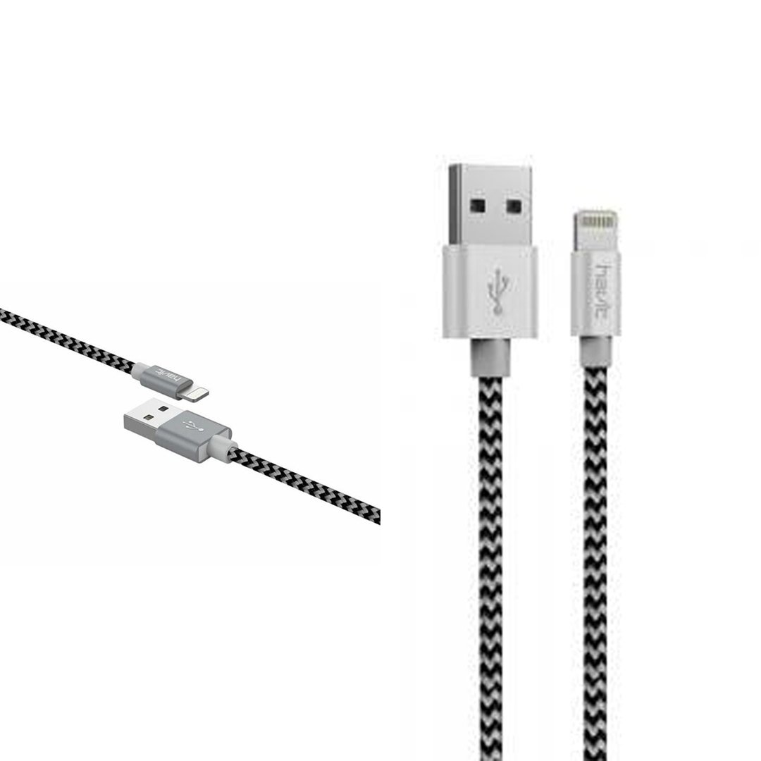 Cable Havit HV-CB728X Lightning 2.1A Tejido Nylon Gris