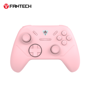 Control Gaming Fantech WGP13S Shooter III Rosado | Wireless USB-C para PC, Switch y PS3