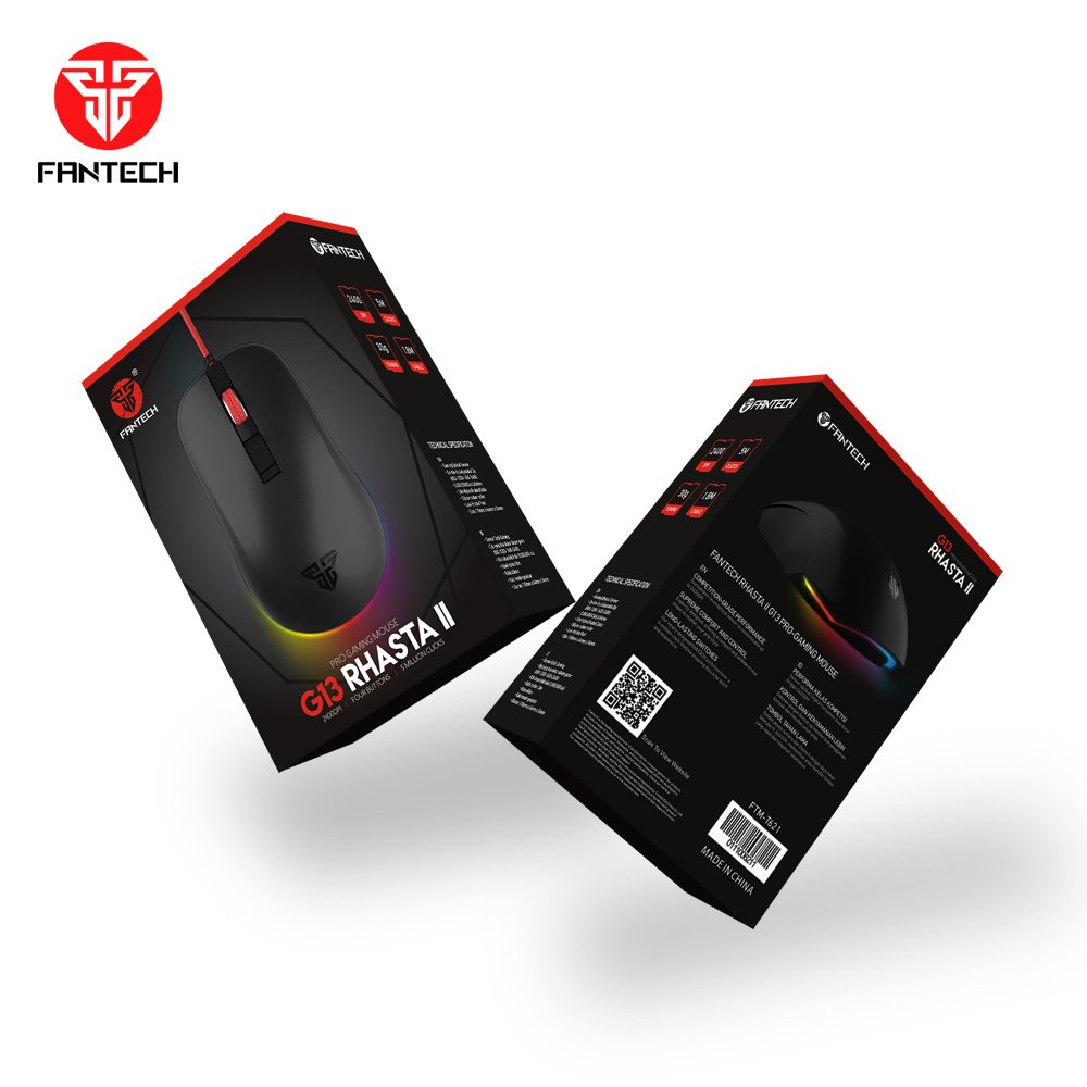 Fantech G13 Negro – Mouse Gamer USB con Sensor Óptico - Imagen 2