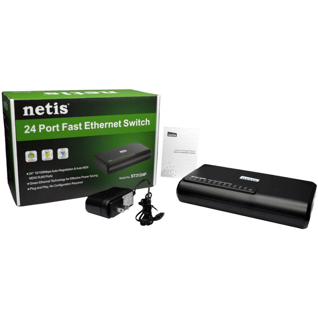 Switch NETIS ST3124P 24 Puertos 10/100Mbps RJ45 - Imagen 4