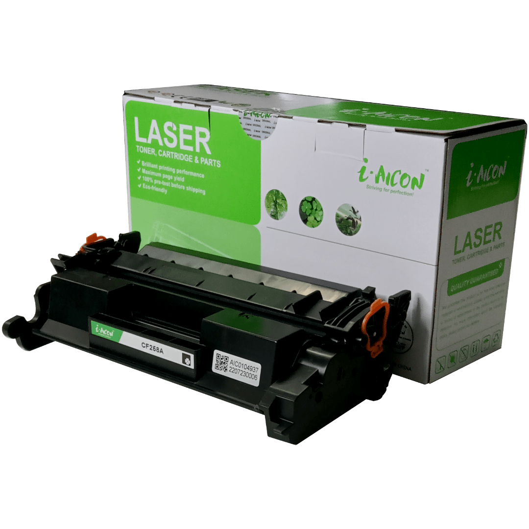 Toner Aicon (CF258A) Compatible HP, 3K Negro