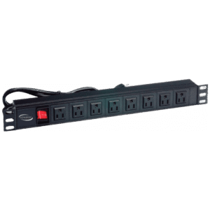 Regleta Rack Venlogic HP-1U-U(01)8-K 8 Salidas 1U Aluminio