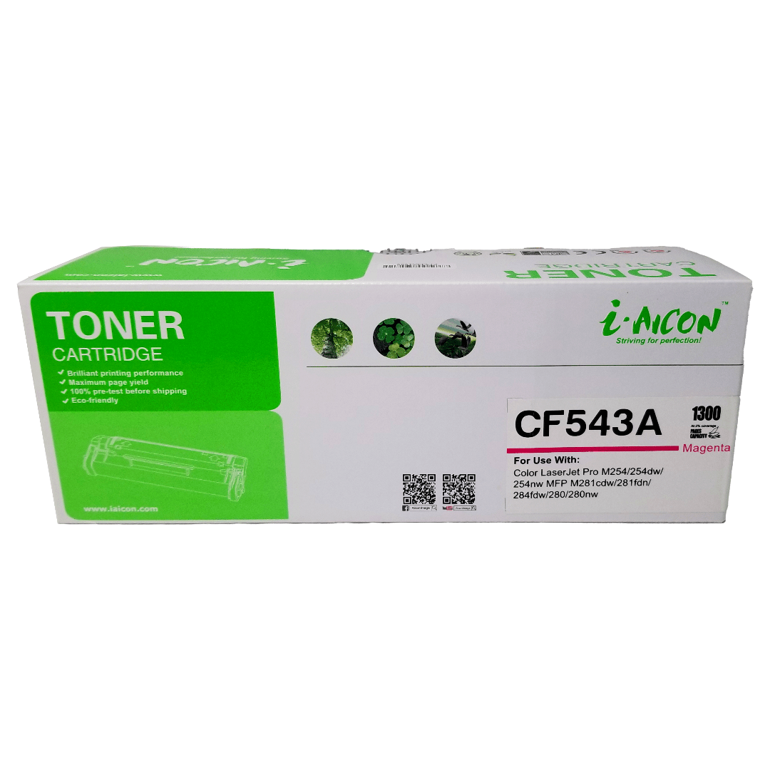 Tóner AICON CF543A magenta 1.3K compatible HP LaserJet - Imagen 2