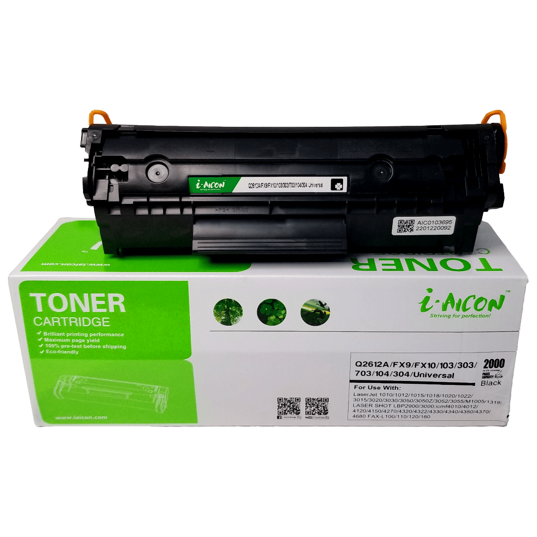 Toner Aicon (Q2612A) Compatible HP- Negro