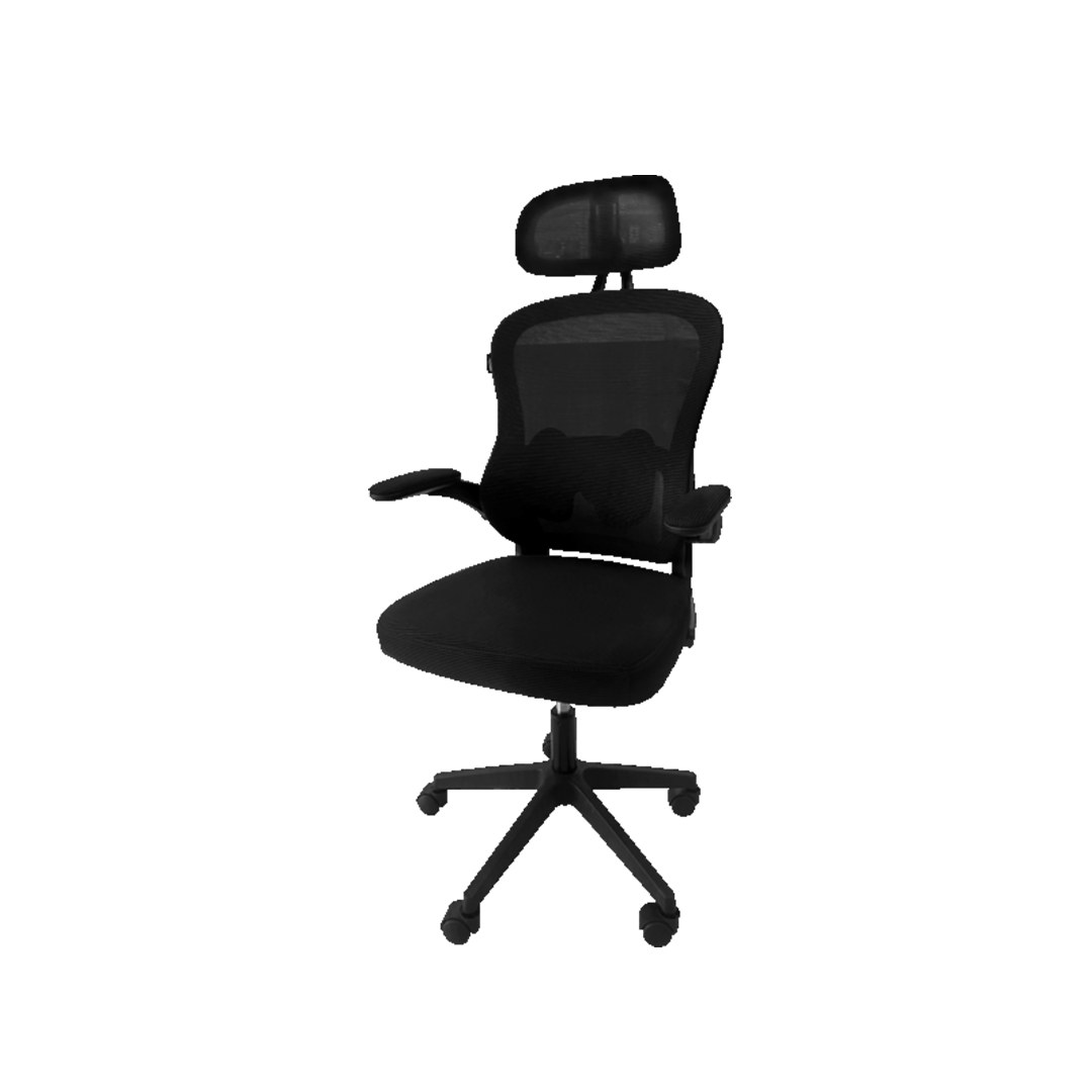 Silla Ejecutiva XCON C0238 Negra – Malla, Reposa Cabeza y Brazos - Imagen 3