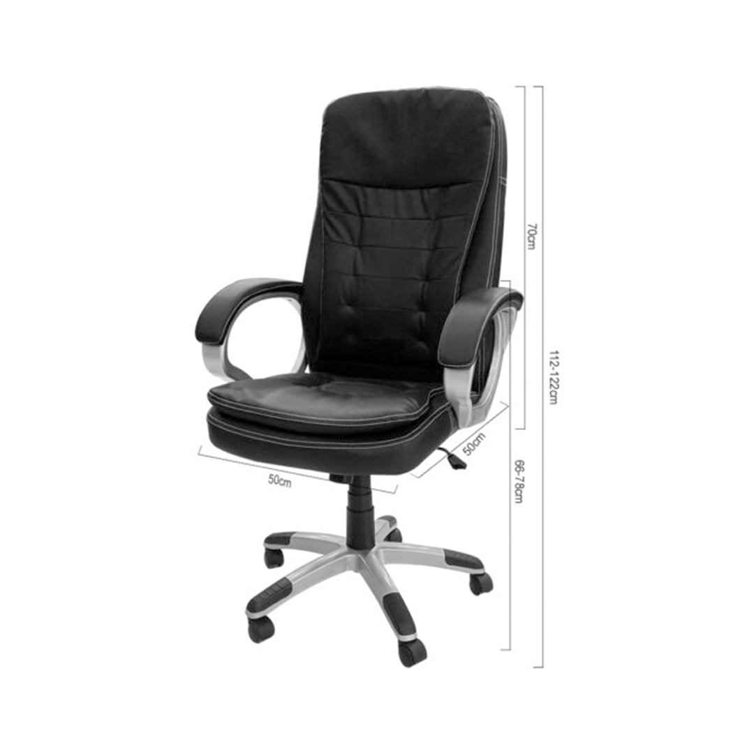 Silla Ejecutiva XCON C208 Negra – Cuero Sintético - Imagen 3