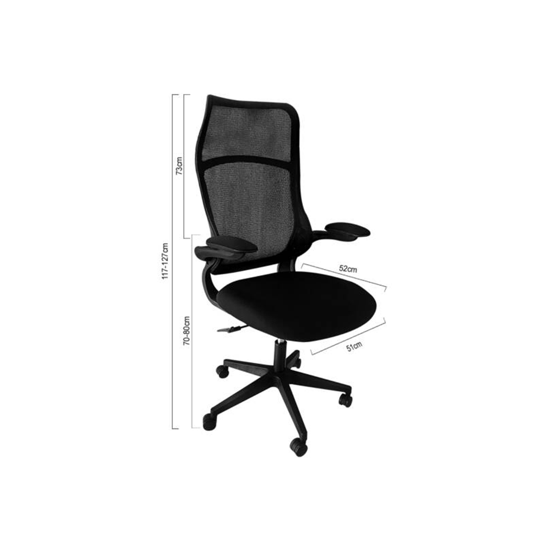 Silla Ejecutiva XCON C2184 Negra – Malla, Reposa Cabeza y Brazos - Imagen 2