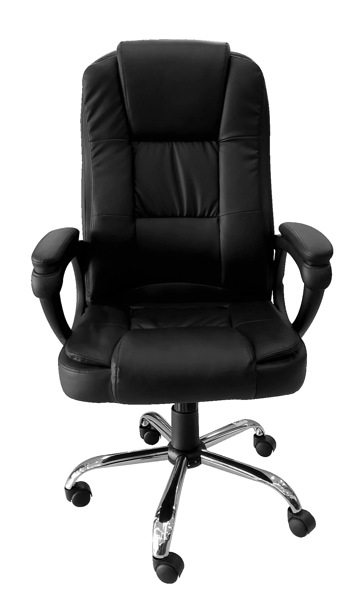 Silla Ejecutiva XCON C300C Negra – Cuero Sintético PU con Brazos