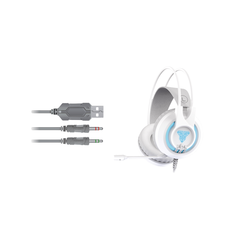 Headset Fantech HG20 Blanco Chief II Gaming RGB con Micrófono – Audífonos Gamer - Imagen 3