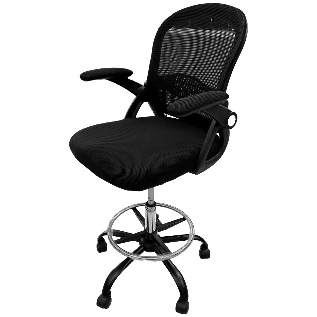 Silla XCON Cajera XCON-C725 Negra – Malla y Tela, Peso Máx 265lb - Imagen 2