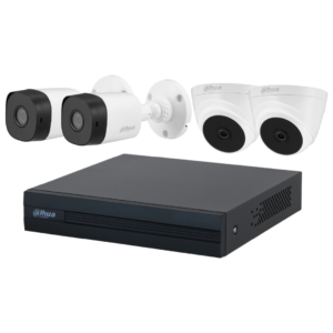 Kit 4 Cámaras Dahua 2MP HDCVI con DVR 8 Canales – 2 Bullet + 2 Domo