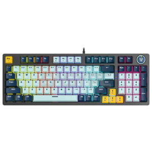 Teclado Gaming Fantech (Mod.MK890V2 ATOM 96 Sky Azul, Switch Azul), 96 Teclas Mecanicas,RGB