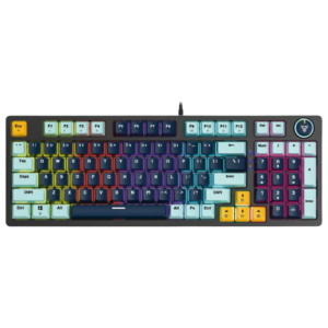 Teclado Gaming Fantech (Mod.MK890V2 ATOM 96 Navy Azul, Switch Rojo), 96 Teclas Mecanicas,RGB color