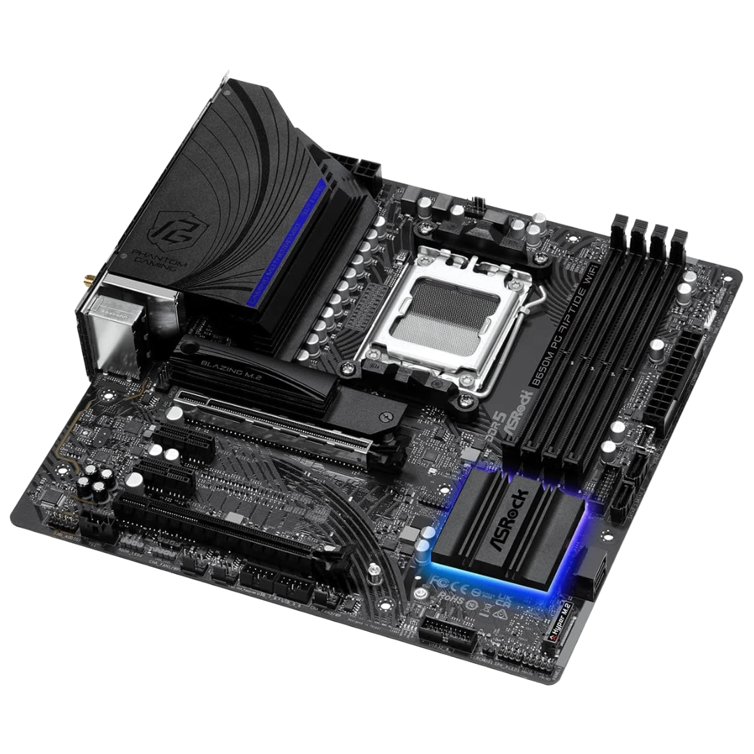 Motherboard AM5 ASROCK (Mod. B650M PG Riptide WiFi) - Imagen 3