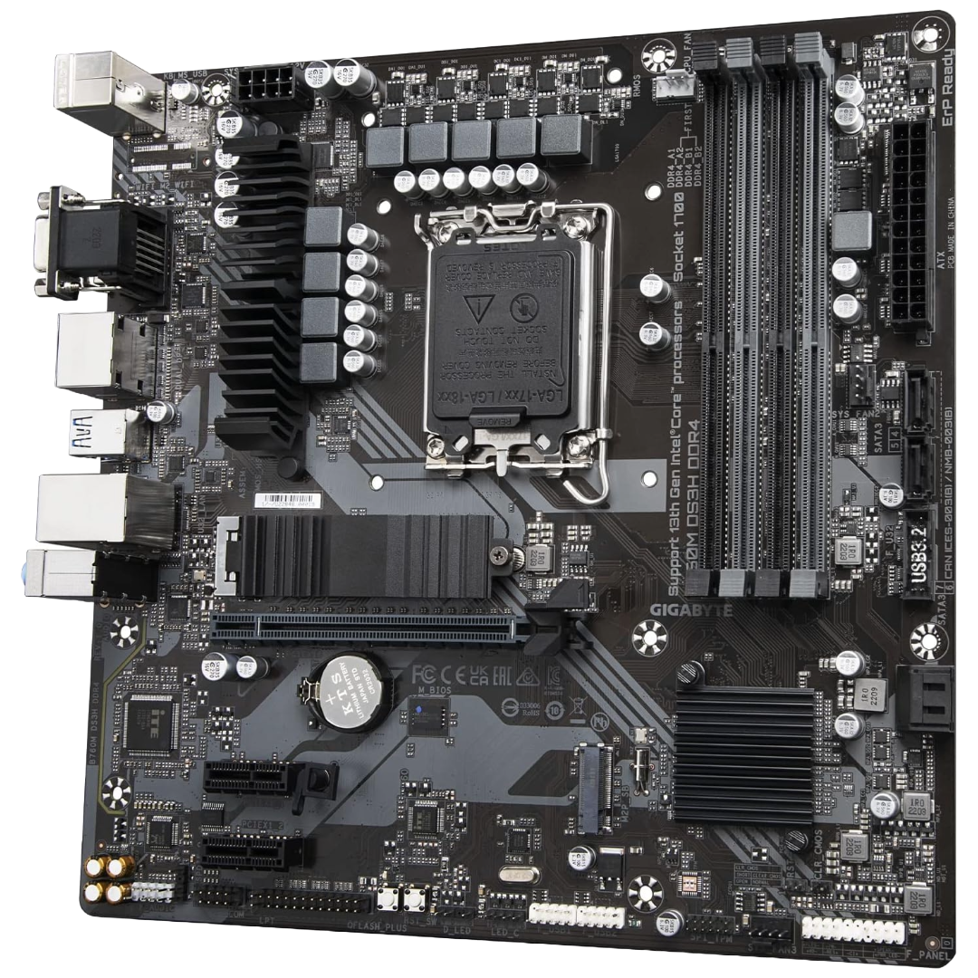 Motherboard GIGABYTE B760M DS3H DDR4 LGA1700 Intel 14th/13th/12th Gen - Imagen 4