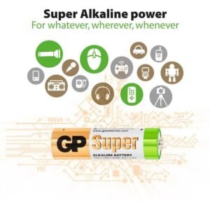 Pila AA Super Alkaline (1.5V, GPPCA15AS006)