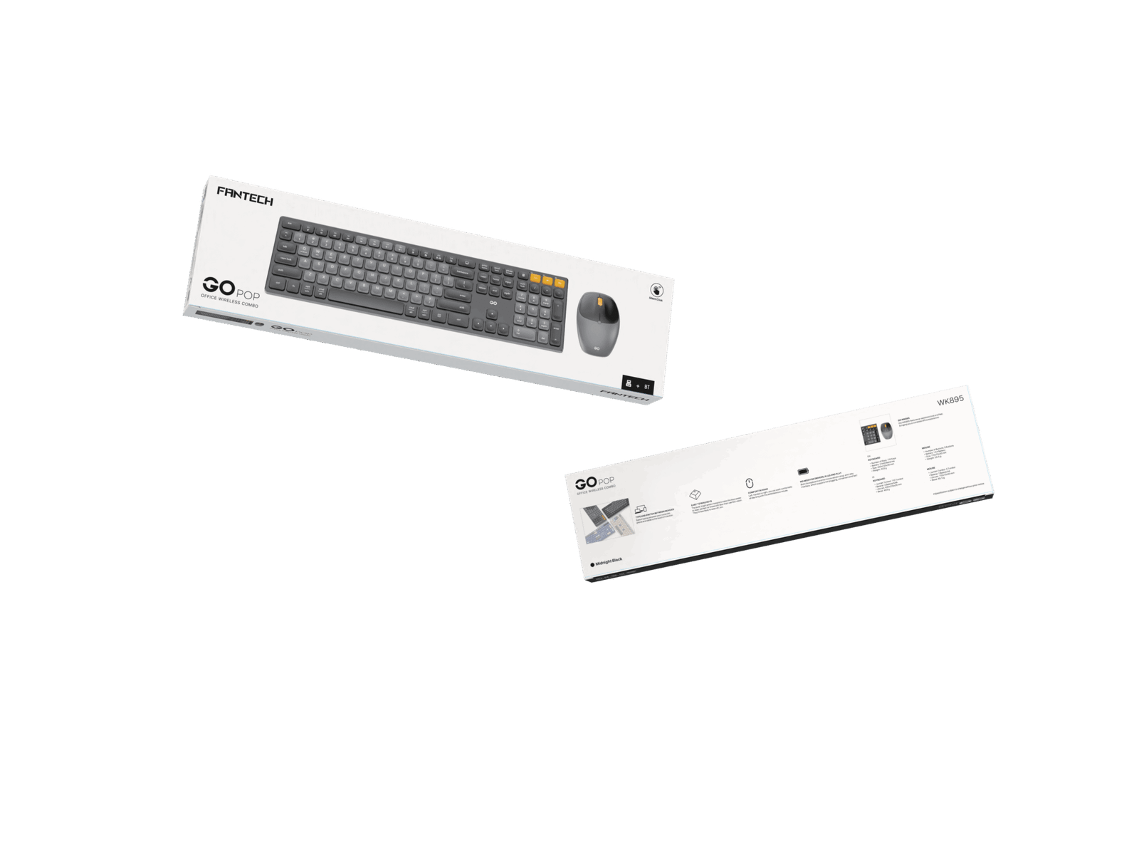 Fantech WK895 Negro Combo Inalámbrico 2.4GHz + Bluetooth – Teclado y Mouse - Imagen 2