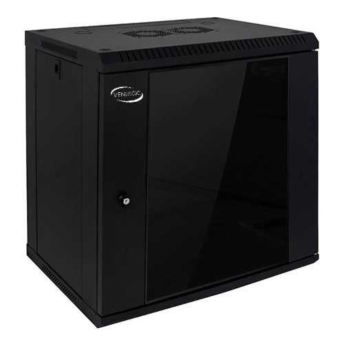 Gabinete de Pared Venlogic 12U QA6412 600x450mm Cerrado
