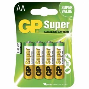 Pilas AA Super Alkaline (1.5V, 15A-C4/GPPCA15AS011)