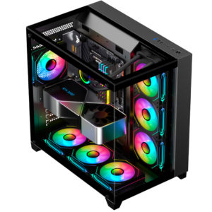 Case Gaming XCON L420-6B negro 7 ventiladores RGB ATX
