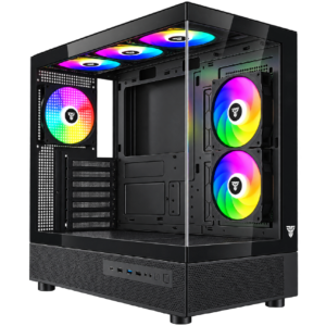 Case Fantech Gaming CG86 Lumina Negro – Full Tower, 6 Fans FRGB