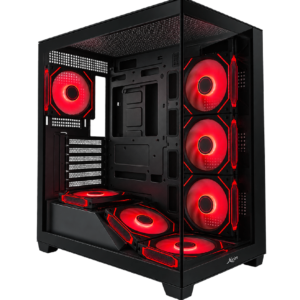 Case Gaming XCON LB3-1401 Negro – ATX, 7 Ventiladores RGB, Hub y Control Remoto
