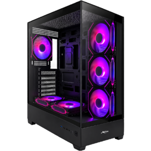Case Gaming XCON LB3-1301 Negro – ATX, 7 Ventiladores RGB, Hub y Control Remoto