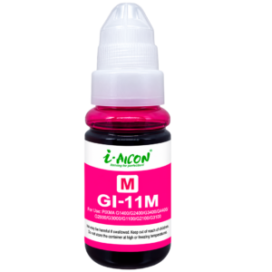 Tinta AICON GI-11M Magenta – Dye, 70ML, Compatible con Canon PIXMA G2160 y G3160
