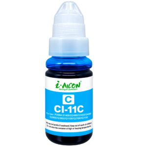 Tinta AICON GI-11C Cyan – Dye, 70ML, Compatible con Canon PIXMA G2160 / G3160