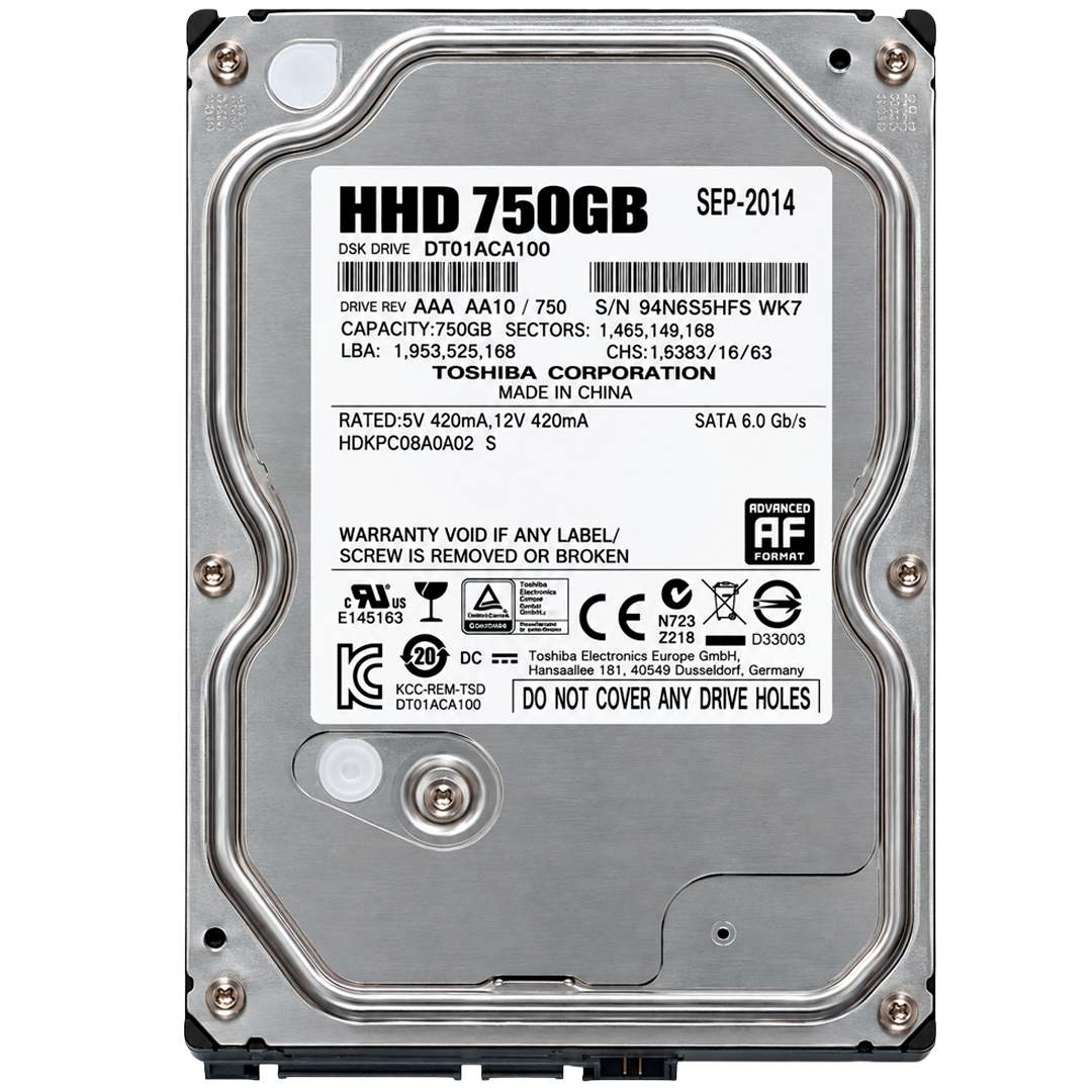 Disco Duro SATA 750GB 3.5″ Semi-Nuevo Marcas Mixtas