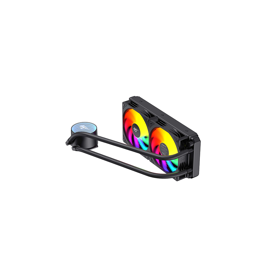 Fan Cooler HAVIT F2001 Enfriamiento Líquido Negro – Radiador 240 mm, Intel / AMD - Imagen 4