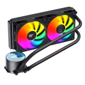 Fan Cooler HAVIT F2001 Enfriamiento Líquido Negro – Radiador 240 mm, Intel / AMD