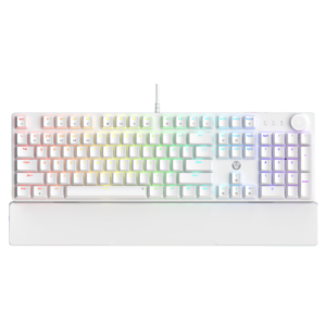 Teclado Gaming Fantech MAXPOWER II MK894 Blanco – Switch Gris, RGB, USB-C