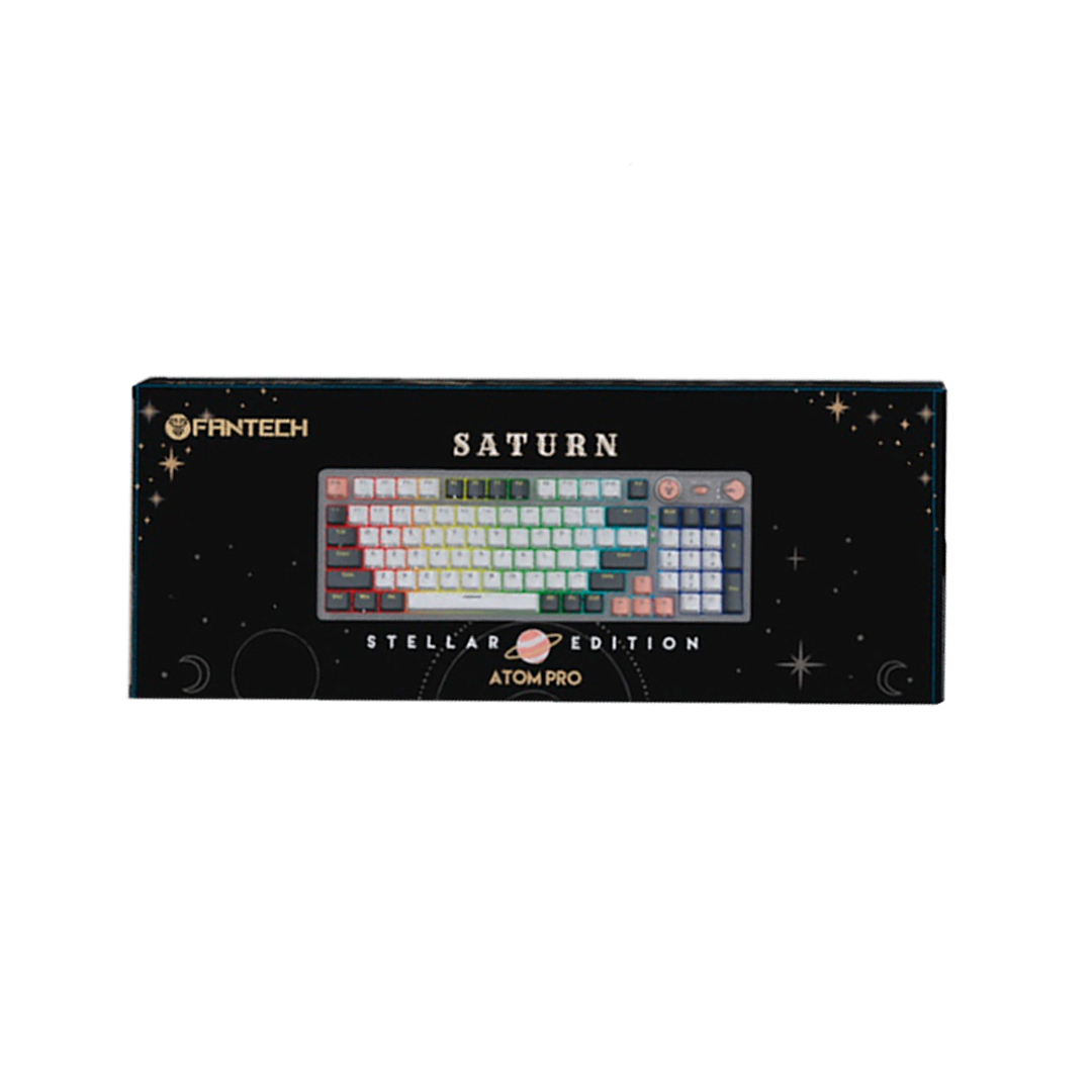 Teclado Gaming Fantech MK914 Gris – Switch Azul, Inalámbrico, RGB, USB-C - Imagen 4