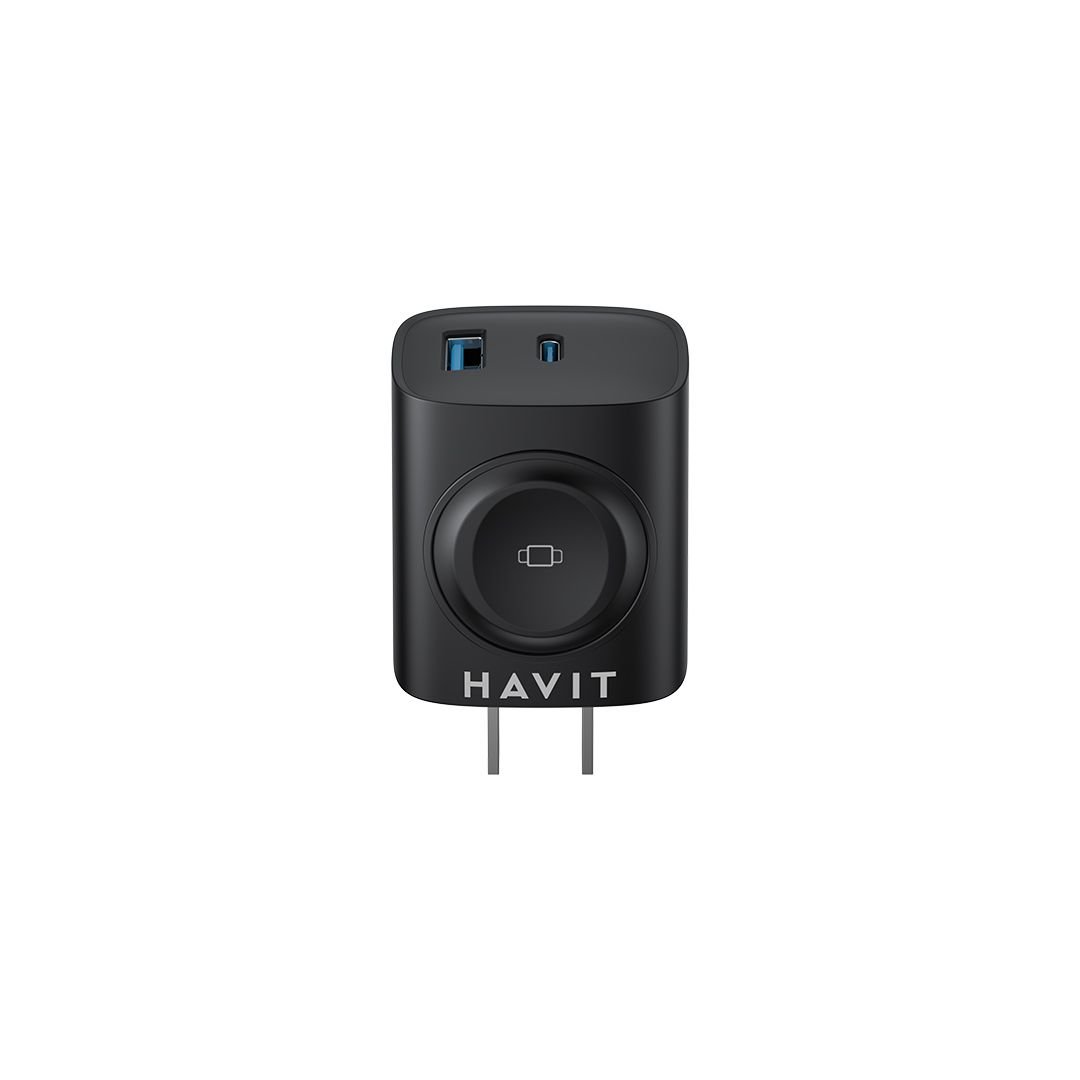 Cargador Havit UC132 US Tipo C USB Carga Rápida Inalámbrica - Imagen 2