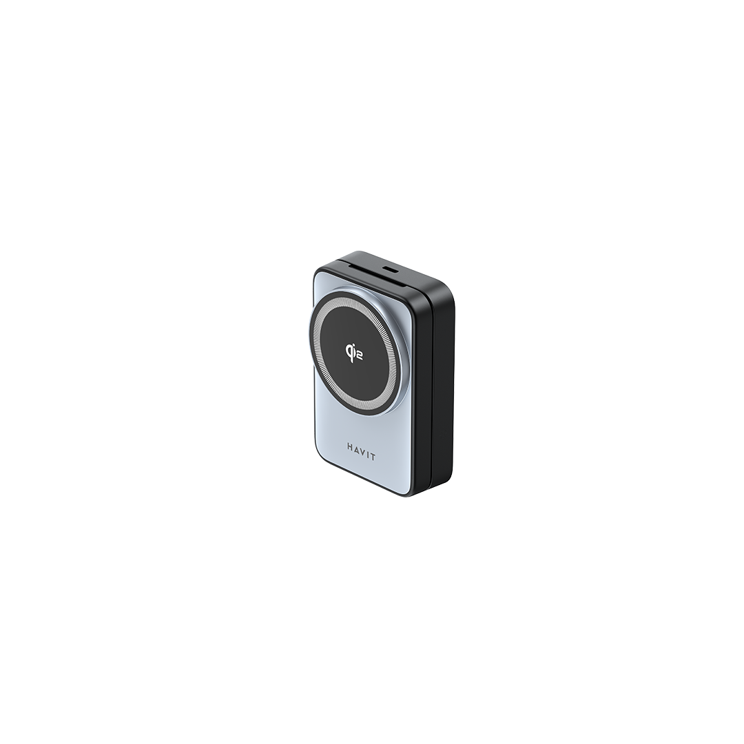 Cargador Inalámbrico HAVIT W3103 3 en 1 Gris con Negro – Smartphones, Smartwatches y Audífonos - Imagen 2