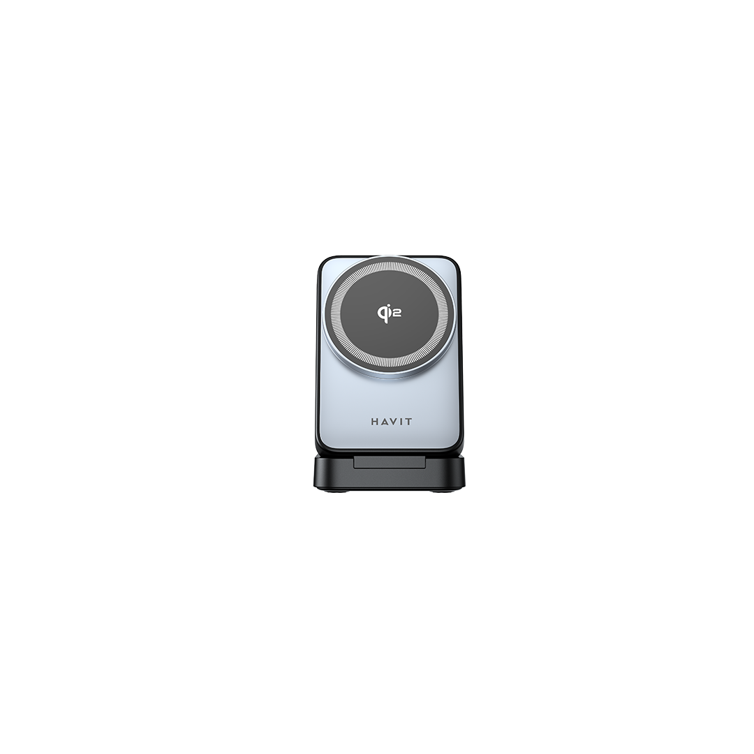 Cargador Inalámbrico HAVIT W3103 3 en 1 Gris con Negro – Smartphones, Smartwatches y Audífonos - Imagen 3