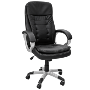 Silla Ejecutiva XCON C208 Negra – Cuero Sintético