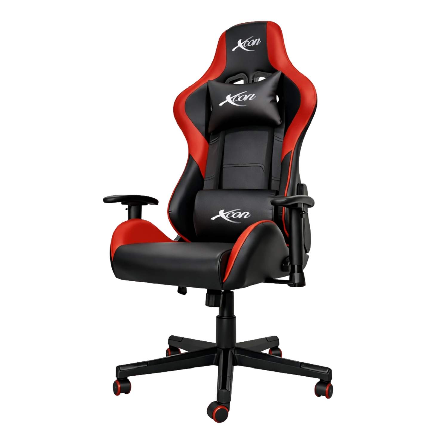 Silla Gaming XCON Saturn XCON-C6645 PU Negra con Rojo – Brazos Ajustables - Imagen 2
