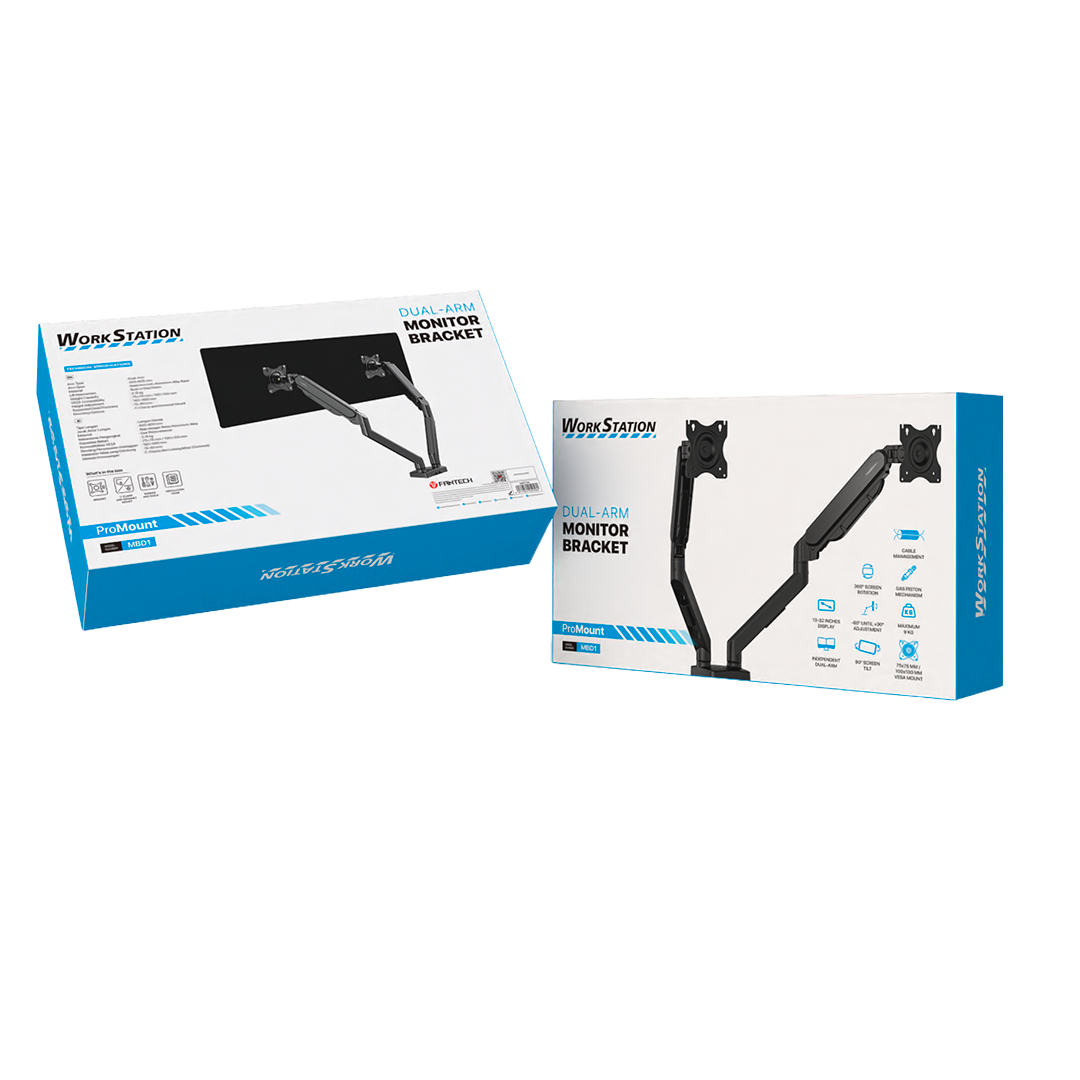 Base de Pared Fantech ProMount MBD1 – Pistón a Gas, Rotación 360° - Imagen 2